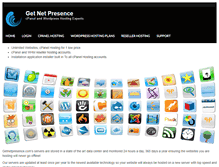 Tablet Screenshot of getnetpresence.com